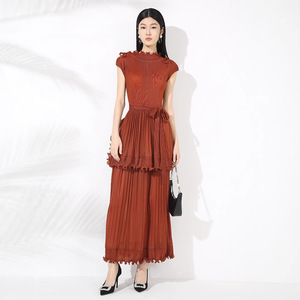 leather dress style Faux Leather Midi Tank Dress main image 1