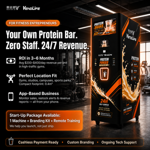 Distributeur automatique de protéines pour la salle de sport, vente au détail 24h/24, boissons, ventes sans personnel, équipement intelligent de distribution automatique de shakes protéinés - Product Image 2