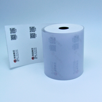 Échantillon Gratuit Dingfeng 80x80mm Étiquettes Thermiques Autocollantes Imperméables 100% Pâte de Bois pour Caisse Enregistreuse 48g 55g 65g Haute Qualité
