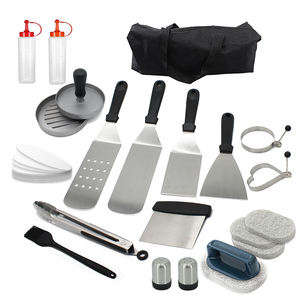 Natureamazon — <span class=keywords><strong>Kit</strong></span> d'accessoires de <span class=keywords><strong>barbecue</strong></span>, 60 grilles, 20 pièces, ensemble de Grill plat en acier inoxydable, outils de cuisson pour l'extérieur, pour hommes - Product Image 1