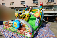 Toboggan Gonflable Commercial Lilytoys Tournesol pour Enfants, Glissade Sèche Gonflable Abeille pour l'Extérieur