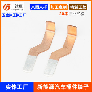 Fengdakang C1020 Copper Tin Plated Plug-in <b>Terminal</b> For New Energy Vehicle <b>Connectors</b> - Product Image 4