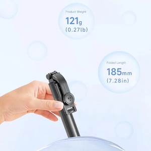OEM Available F01 Foldable Telescopic Phone Stand Mini Wireless Remote Selfie Stick <b>Tripod</b> for Mobile Phone - Product Image 2