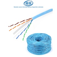 Câble Ethernet UTP CAT6 OEM d'usine, 24AWG, cuivre nu massif, câble réseau LAN, 305m, vente en gros