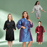 Peignoir Kimono Personnalisé de Haute Qualité avec Poches pour SPA, Salon de Coiffure, Fêtes, Beauté, Robes de Chambre pour Femmes