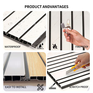 Système de fixation rapide pour panneaux muraux en PVC, installation facile, économie de main-d'œuvre, idéal pour la rénovation de maisons, bureaux et hôtels. - Product Image 2