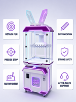 Distributeur de cadeaux rotatif à monnayeur avec LED, type pince, pour magasins de jouets et écoles