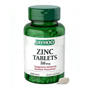 Tabletas de <span class=keywords><strong>Zinc</strong></span> OEM de Fábrica, Suplemento Inmunitario y Antioxidante, Promueve la Salud de la Piel, 120 Tabletas - Product Image 1