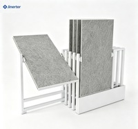 Présentoirs en pierre contemporains sur mesure pour centres commerciaux et salons professionnels – Granit et quartz écologiques avec revêtement poudré