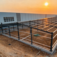 Bâtiment d'entrepôt préfabriqué en structure métallique, atelier préfabriqué en structure métallique, entrepôt en structure métallique personnalisé