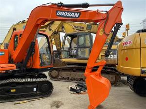 Used Doosan DH80-7 8Ton mini Crawler Excavator,CE EMC Certified EPR France Packaging Second Hand Rake <b>Attachment</b> - Product Image 5