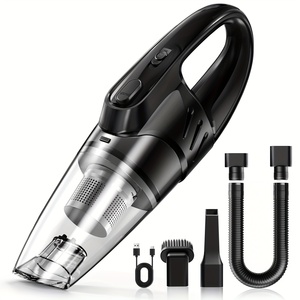 Car <b>Vacuum</b> 6000PA Strong Suction Handheld Cordless 2000mAh Low Noise 5 Accessories for Car Home Pet Cleaning Pink Gift - Product Image 3