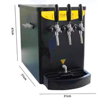 Refroidisseur de bière à tirage par gravité à refroidissement par glycol pour comptoir de bar