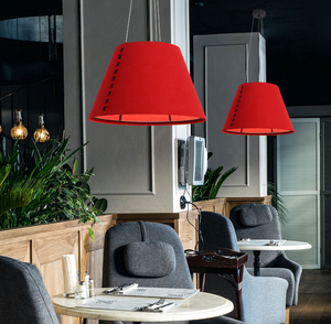 Lampe suspendue en feutre absorbant le son décorative, plusieurs couleurs, intérieurs personnalisés, luminaire suspendu en feutre de laine pour bureau commercial - Product Image 2