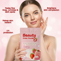 Poudre de collagène OEM pour femmes, saveur melon et fraise, soin de la peau, collagène hydrolysé de qualité supérieure, complément vitaminique