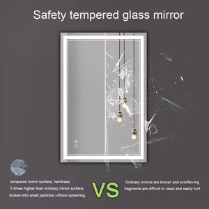 Espejo de baño Led antivaho montado en la pared, espejo de tocador impermeable con luces de triple color iluminadas personalizadas personales - Product Image 6