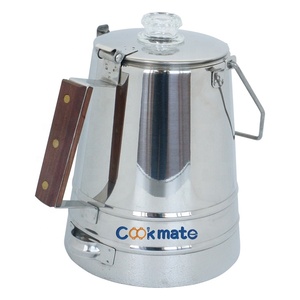 COOKMATE (9 TAZZE) Caffettiera Percolatore da Campeggio - Percolatore per <span class=keywords><strong>Caffè</strong></span> da Campeggio o per Fornello - Product Image 1