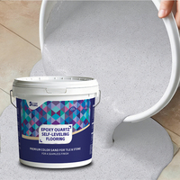 Peinture pour sols en sable coloré époxy haute résistance et durable avec finition antidérapante résistante aux fissures pour sols de garage et d'atelier imperméables