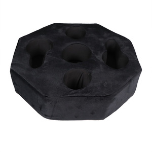 Oreiller porte-gobelet pour canapé-porte-boisson multifonctionnel avec coussin doux pour salon et soirée cinéma - Product Image 3