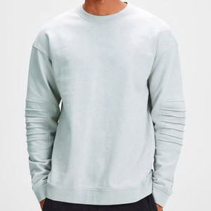Sudadera unisex de algodón de alta calidad, talla grande, personalizada con bordado, cuello redondo para hombre. - Product Image 5