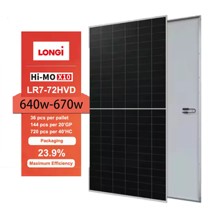 แผงโซลาร์เซลล์ Longi Hi-MO X10 Guardian ป้องกันฝุ่น 640w 645w 650w กระจกเดี่ยว ประสิทธิภาพสูง - Product Image 2