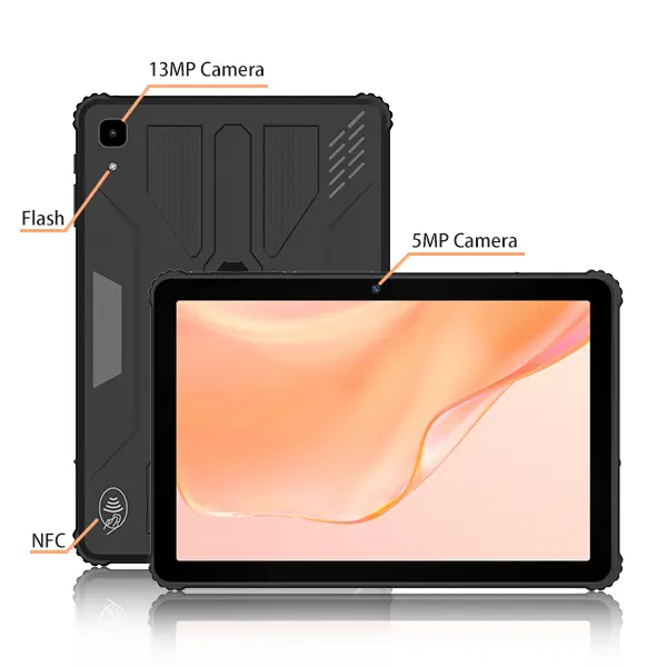 مخصصة للماء IP67 الصناعية 4GB Ram 64GB Rom 4g 10.1 بوصة NFC وعرة اللوحي مع سيم فتحة للبطاقات