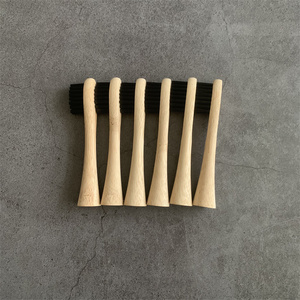 Recambio de cepillo de dientes eléctrico de bambú para <span class=keywords><strong>Philips</strong></span>, cepillo de dientes eléctrico de carbón vegetal Biodegradable, brillante y suave - Product Image 5