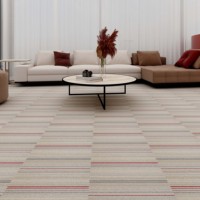 Moderne Jacquard-Teppichfliesen aus Nylon, gepolstert, 50x50 rechteckig, für Hotel, Wohnzimmer, Büro, Boden