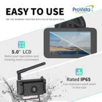 Kit de caméra de recul 5 "moniteur de recul LCD + Vision nocturne IR IP65 caméra de recul étanche