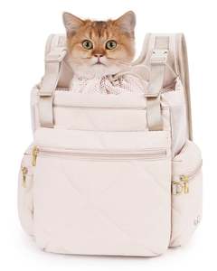 <b>Secure</b> and Comfortable Pet Carrier <b>Backpack</b> with Multiple Storage Pockets - Product Image 1
