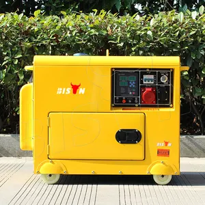 Bison China Supplier Air-Cooled Electric 7.5Kva 7.5Kw Silent Diesel Generator Genest