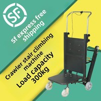 Chariot d'escalade pliable grande taille pour escaliers, véhicule tout-terrain à quatre roues entièrement automatique