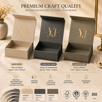 Boîte cadeau magnétique rigide en carton personnalisée en gros, emballage en papier pour bijoux de mode et cosmétiques