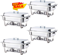 Dubai Cheap Price Oblong Chaffing Dishes Buffet Gold De Lux Servant Dish Chafing Dish For Catering
