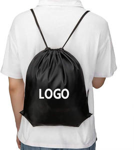 <b>Drawstring</b> Bags Bulk <b>Drawstring</b> <b>Backpack</b> Black Purple String <b>Backpack</b> Cinch Sack Sport Gym <b>Backpack</b> Yoga Traveling Outdoor Sport - Product Image 1