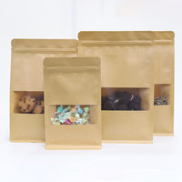 Emballage thermique personnalisé en PE refermable stockage de riz logo personnalisé sac debout en papier kraft alimentaire Doypack