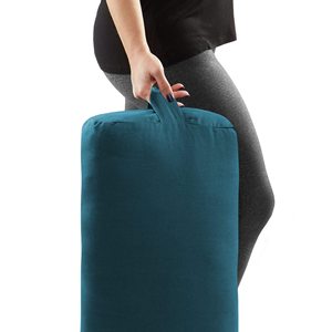 Yoga Bolster Rectangular Cotton Lumbar Support Pillow <b>For</b> Yoga Practice - Product Image 1