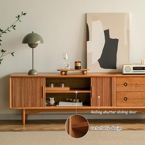 كومبو هوم تلفزيون مجلس الوزراء أثاث منزلي عالية الجودة الحديثة خشب البلوط التلفزيون تقف غرفة المعيشة التلفزيون تقف مجلس الوزراء خشب الصنوبر مع الأدراج - Product Image 5