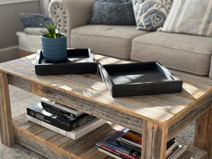 Wooden Tray <b>Coffee</b> <b>Table</b> <b>Storage</b> - Product Image 3