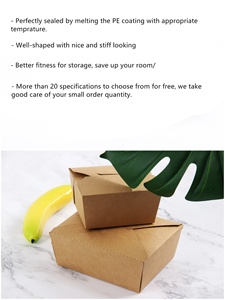 Giao Hàng Nhanh Tùy Chỉnh Takeaway Hộp Các Tông Tái Chế Hộp Bao Bì Giấy Thực Phẩm Dùng Một Lần-Cập Nhật - Product Image 2