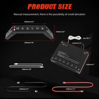 Panel Kontrol Aux sistem relai sirkuit 720W dengan 6 tombol 24V lampu Pod Led bilah lampu 6 gang panel sakelar 12V untuk Jeep Wranger JL