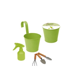 Kit de <span class=keywords><strong>pot</strong></span> suspendu pour herbes en plastique/métal, design personnalisé, écologique, résistant à la corrosion, léger et durable, pour la maison et le jardin - Product Image 1