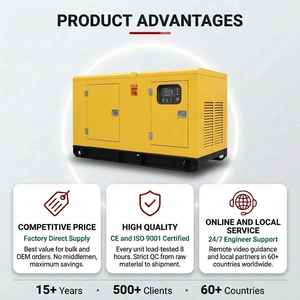 ByPerkins Genset Silent 50 Kva 3 Phase 400/230V 50Hz <b>Generator</b> With Auto Start for Hospital Hotel Restaurants ISO CE 1103A-33TG1 - Product Image 1