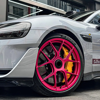 Ruedas Forjadas Monobloque XINLAI Personalizadas en Rosa Intenso, Diseño Cóncavo Profundo, de 17-23 Pulgadas, 5x114.3 5x120 para Autos de Alto Rendimiento