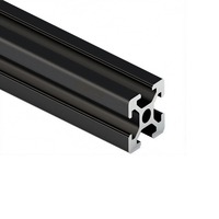 Perfil de Extrusión de Aluminio con Ranura en V 2020, Negro, para Grabador Láser CNC e Impresora 3D