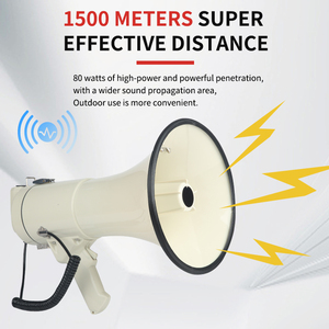 Loa loa công suất cao 50W di động màn hình ER-55S loa Loa cầm tay tích hợp còi báo động và tính năng ghi âm - Product Image 4