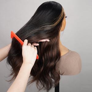 Peluca de cabello humano Natural 5x6 sin pegamento encaje completo onda suelta resaltar <span class=keywords><strong>Balayage</strong></span> #4 <span class=keywords><strong>Castaño</strong></span> estilo recto - Product Image 1