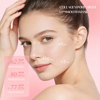 Masque hydratant au collagène rose pour resserrer les pores, hydrate en profondeur, améliore la stabilité de la peau, masque en feuille