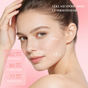 Masque hydratant au collagène rose pour resserrer les pores, hydrate en profondeur, améliore la stabilité de la peau, masque en feuille - Product Image 3