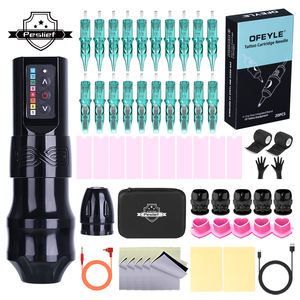 ชุดสักมืออาชีพเครื่องสักไร้สายชุดสมบูรณ์พร้อมขั้วต่อ RCA ชุดเครื่องปากกาแบตเตอรี่ขนาด4.0มม. - Product Image 5